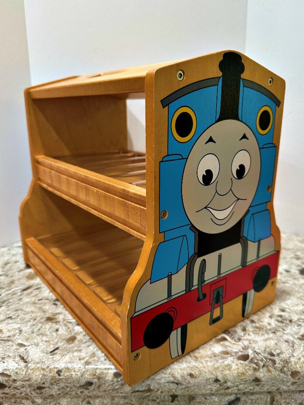Thomas the Train Wooden Toy Train Holder Play Go Storage Caddy 2007 Gullane